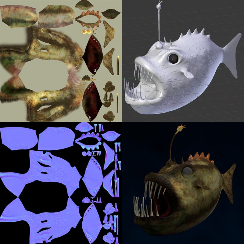 Angler Fish with HR sculpti preview image 1